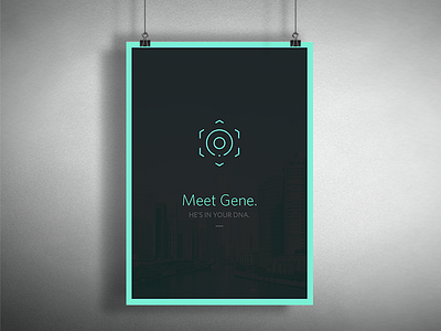 Gene: He's in Your DNA 2nightstand 2ns ai artificialintelligence dna gene hi kuu kuuhubbard meetgene poster print