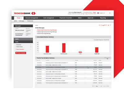 I-banking TECHCOMBANK Vietnam bank beaucreative beautheme clean e banking finance flatdesign red techcombank vietnam website