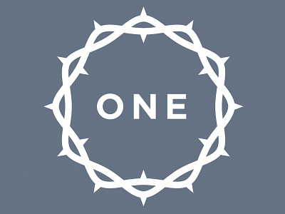 One in Christ christians logo monochromatic t shirt