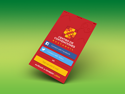 Centro Exposiciones Login app ecuador graphic design guayaquil ios login mobile ui ux wip