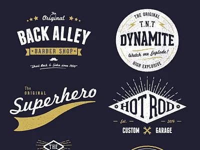 Customisable Vector Vintage Logo Designs branding customisable logo design logos vector vintage