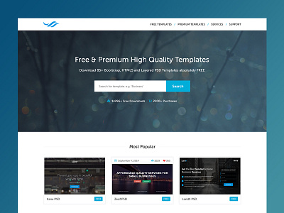 TemplateOcean Homepage [WIP] download free homepage marketplace portfolio premium template wip work in progress