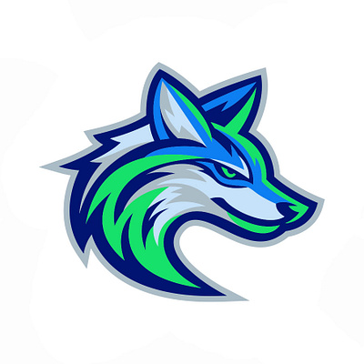 Coyote Mascot Logo adobe illustrator chris allen cox christopher allen cox coyote logo education branding logo logo design mascot mascot logo school branding sports branding sports design sports logo vector