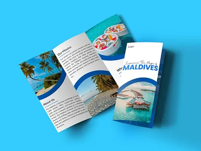 Travel Agency Trifold Brochure Design agency brochure design design maldives marketing resort sea beach tour travel travel agency travel industry trifold brochure design