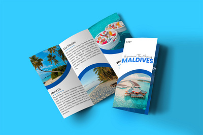 Travel Agency Trifold Brochure Design agency brochure design design maldives marketing resort sea beach tour travel travel agency travel industry trifold brochure design