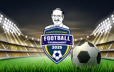 Football Tournament 2025 Logo Design 3d logo