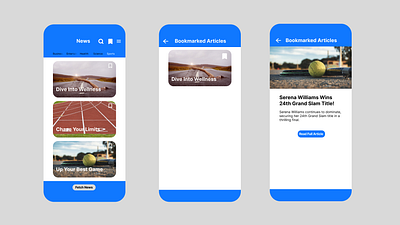 News App design mobile ui ux