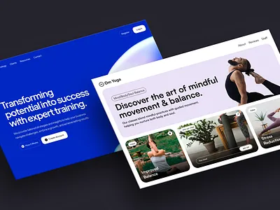 Landing Hero Pages design flat hero landing web