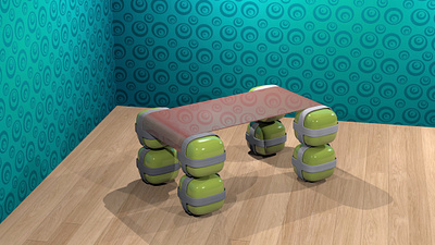 Table candy 3d graphic design interior tables