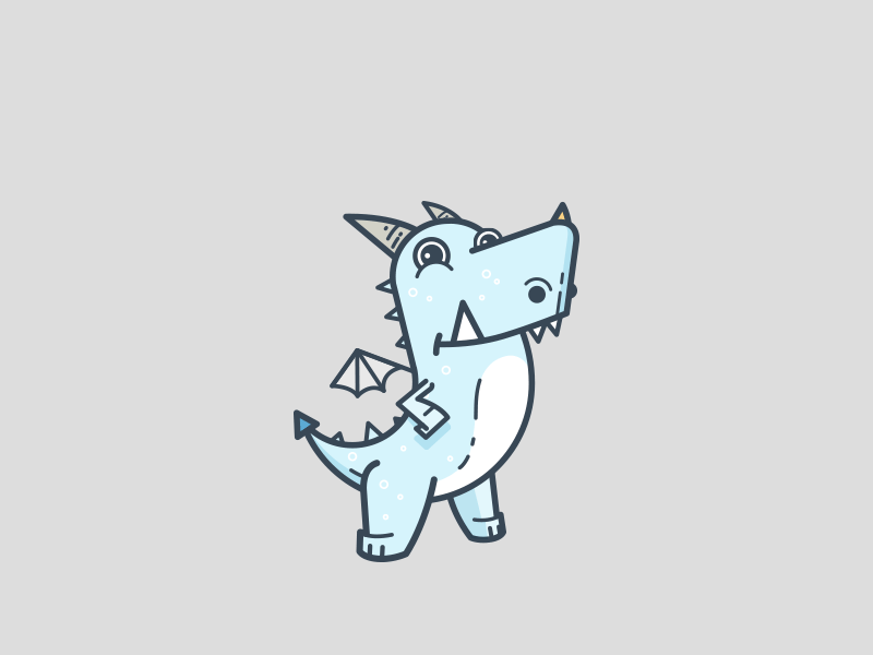 Mascot animated gif dragon illustration mascot rejected