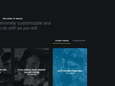 Smash theme animated animation clean colorful dark flat responsive smash wordpress wordpress theme wp wp theme