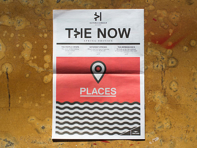 The Now — places art direction cover editorial layout magazine newsletter property real estate