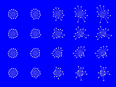 Blue Nodes - AOTA WIP 2 algorithmic animation aota canvas explosion frames!!! ik blue networks nodes