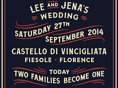 Wedding Poster Close-Up lettering poster wedding