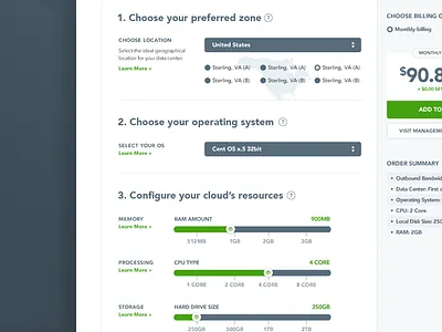 Another overcast early draft cloud exploration landing page mockup