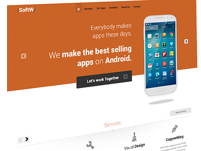 Softw - PSD Theme - Home .psd app marketing psd theme website theme