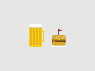 Lager And Burger beer burger diryburger food icon illustration infographic lager