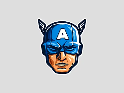 Man Out of Time avengers cap captain america superhero superheroes vector