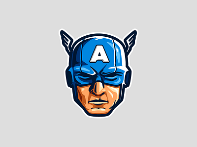 Man Out of Time avengers cap captain america superhero superheroes vector
