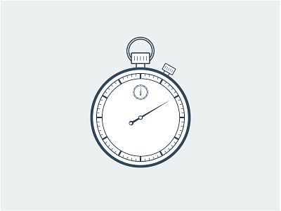 Stopwatch clock face illustration line stopwatch time watch