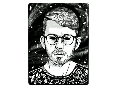 The Truth Is Out There glow glow in the dark illustration x files