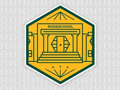 NodeSchool Oakland Sticker nodejs nodeschool oakland