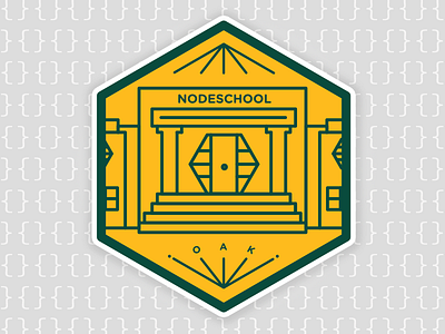 NodeSchool Oakland Sticker nodejs nodeschool oakland