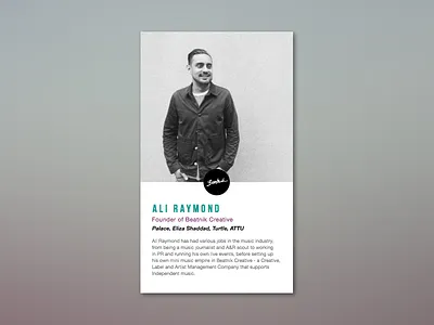 Speaker Profile clean design event flat minimal music profile speaker ygn