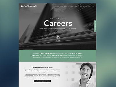 Careers in Motion - WIP career site jobs layout microsite