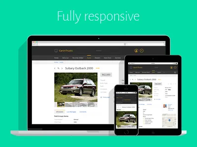 Auto Template auto flynax responsive subaru template