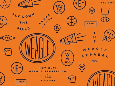 Weagle Weagle auburn basketball football helmet pattern sports typography