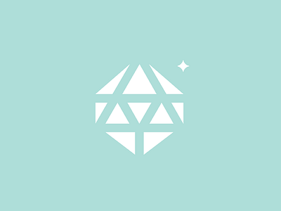 Dribbble 026 gem identity killed logo mark