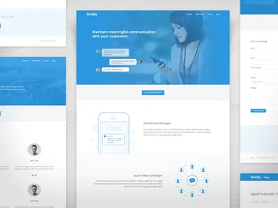 Marketing Site home page open sans web system website design