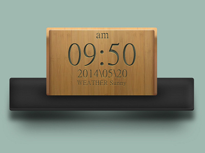 Bamboo Clock bamboo clock icon realistic ui zen