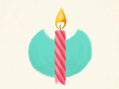 Birthday Love birthday color digital painting hand drawn illustration