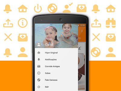 Android Drawer Icon Set android android l google icon interface material material design menu ui user interface