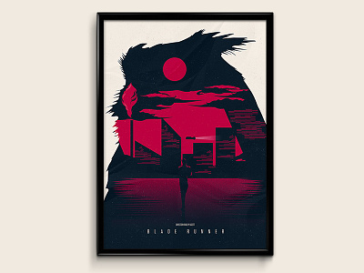 Blade Runner alternative blade blue dark illustration movie pink poster runner