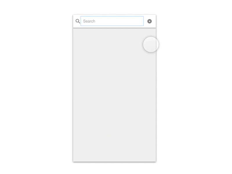 No Results animation framer google interaction javascript map materialdesign prototype