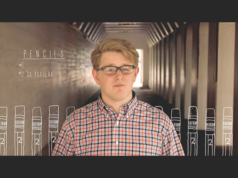 If #2 pencils are so popular... animation cartoon cel animation coth flat highlands mcbeardish motion graphics