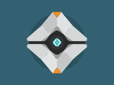 Destiny Ghost bungie destiny fan art ghost illustration peter dinklage ps4 simple vector xbox one