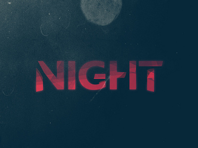 Night brand dark logo night texture type typography