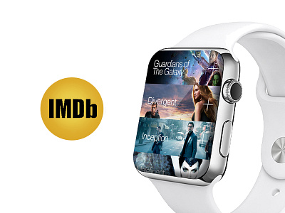 IMDB AppleWatch Redesign amazing app apple applewatch future imdb redesign ui wearabletech