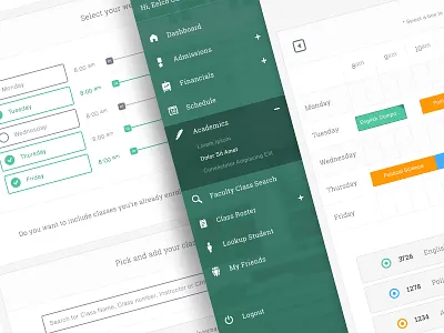 Scheduile Builder application builder calendar followilko form fields navigation roster schedule ui