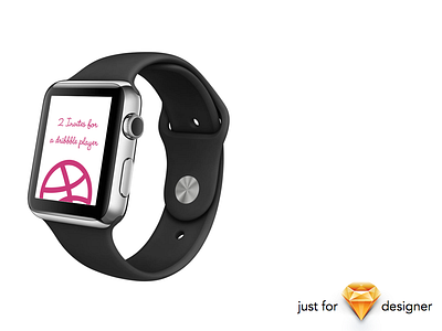 Dribbble Invite for Sketch Designer app apple design iwatch sketch watch