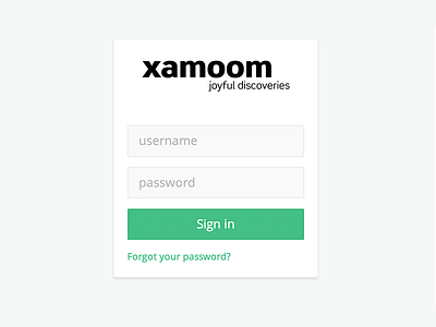 Login Form admin card client work flat login sign in