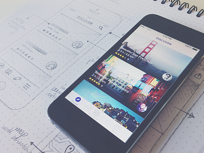 App wireframes in progress ... app deiv feed iphone 5s navigation newsfeed pencil sketch wireframes