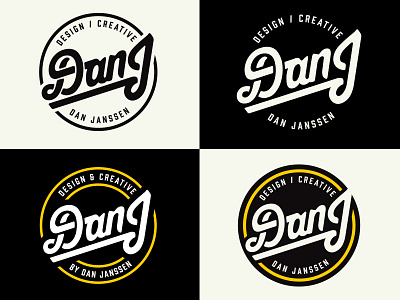 DanJ personal branding exploration badge circle crest