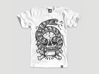 NFS SNAKE catsneeze design illustration nfs skull snake tshirt