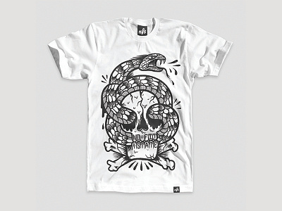 NFS SNAKE catsneeze design illustration nfs skull snake tshirt