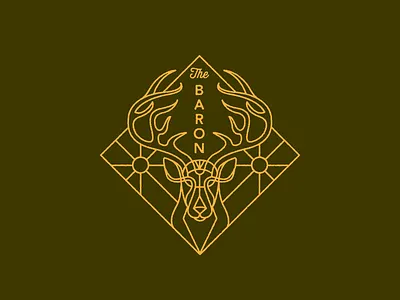 The Baron deer illustration sun